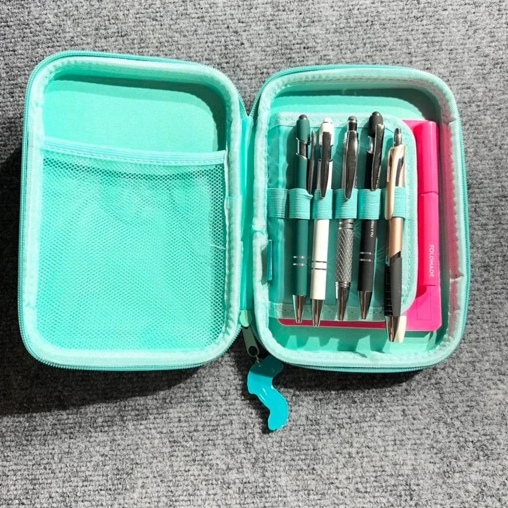 Squishmallows Owl Plush Pencil Case‎ Teal Blue Multi Character Travel Organizer